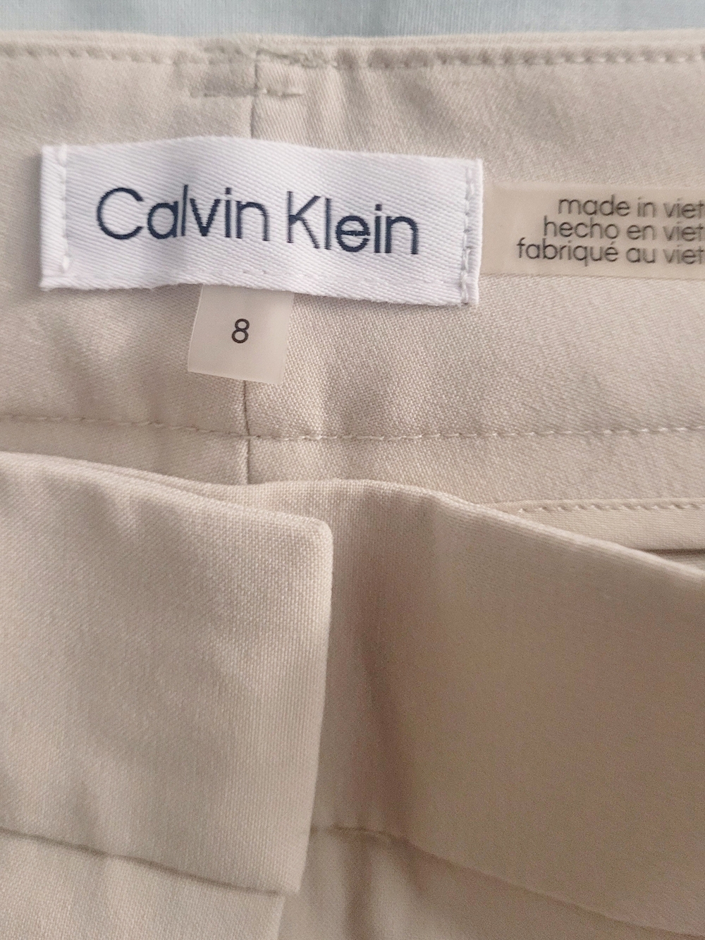 Calvin Klein Beige Dress Pants